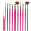 5/20Pcs Nail Art Brush Design Tip Painting Drawing Carving Dotting Pen FlatFan Liner Acrylic Gel UV Polish Manicure Tools - Slobuy