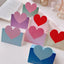 20Pcs Romantic LOVE Heart Postcard Greeting Card Valentine's Day Gift Card Wedding Invitations Card Thank You Message Cards - Slobuy