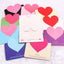 20Pcs Romantic LOVE Heart Postcard Greeting Card Valentine's Day Gift Card Wedding Invitations Card Thank You Message Cards - Slobuy