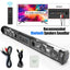 20W Soundbar Bluetooth Speaker Desktop Home TV Outdoor Super Power Sound TV Projector Subwoofer Portable Sound bar - Slobuy