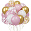 20 Pcs 12 Inch Latex Confetti Balloons Kit With Ribbons for Birthday Wedding Baby Shower Graduation Party Decorations - Slobuy
