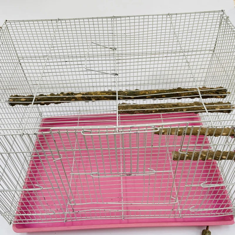 10/15/20cm Birds Accessories Equipment for Parrots Supplies Pet Raw Wood Tree Branch Stand Rack Perches Chew Bite Toys Stick - Slobuy