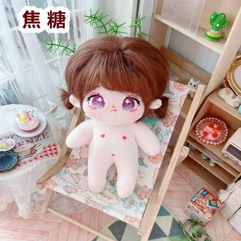 20cm IDol Doll Plush Cotton Star Dolls Kawaii Stuffed Baby Plushies No Attributes Dolls Toys Fans Collection Children Gifts - Slobuy