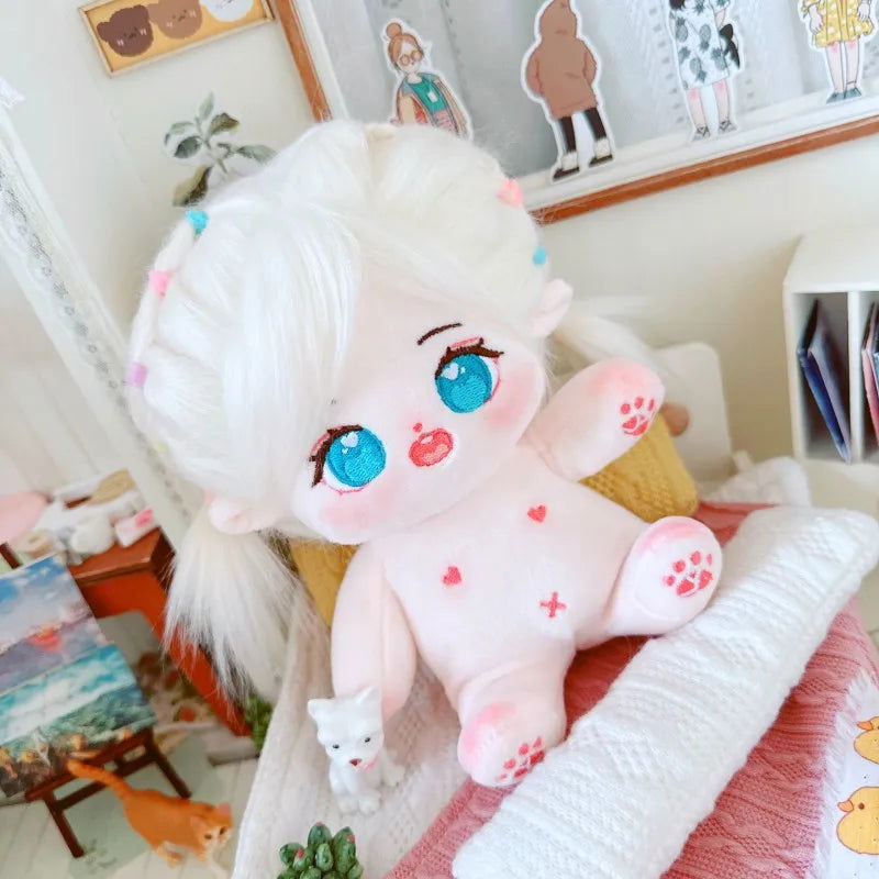 20cm IDol Doll Plush Cotton Star Dolls Kawaii Stuffed Baby Plushies No Attributes Dolls Toys Fans Collection Children Gifts - Slobuy