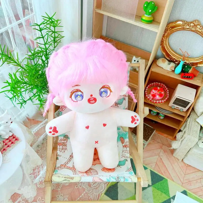20cm IDol Doll Plush Cotton Star Dolls Kawaii Stuffed Baby Plushies No Attributes Dolls Toys Fans Collection Children Gifts - Slobuy