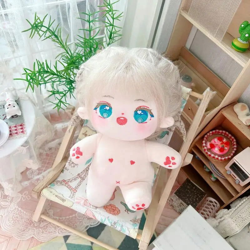 20cm IDol Doll Plush Cotton Star Dolls Kawaii Stuffed Baby Plushies No Attributes Dolls Toys Fans Collection Children Gifts - Slobuy