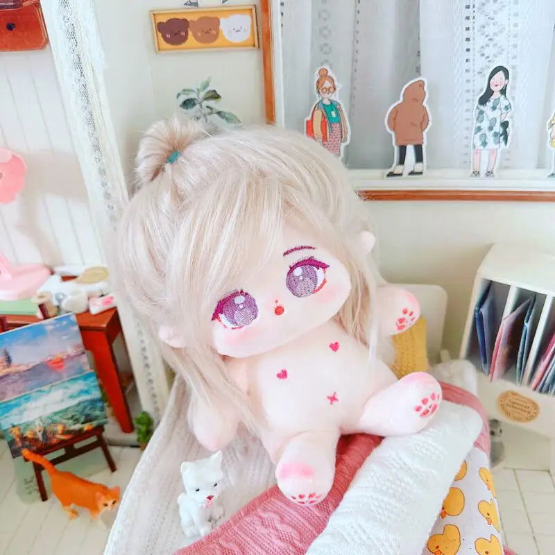20cm IDol Doll Plush Cotton Star Dolls Kawaii Stuffed Baby Plushies No Attributes Dolls Toys Fans Collection Children Gifts - Slobuy