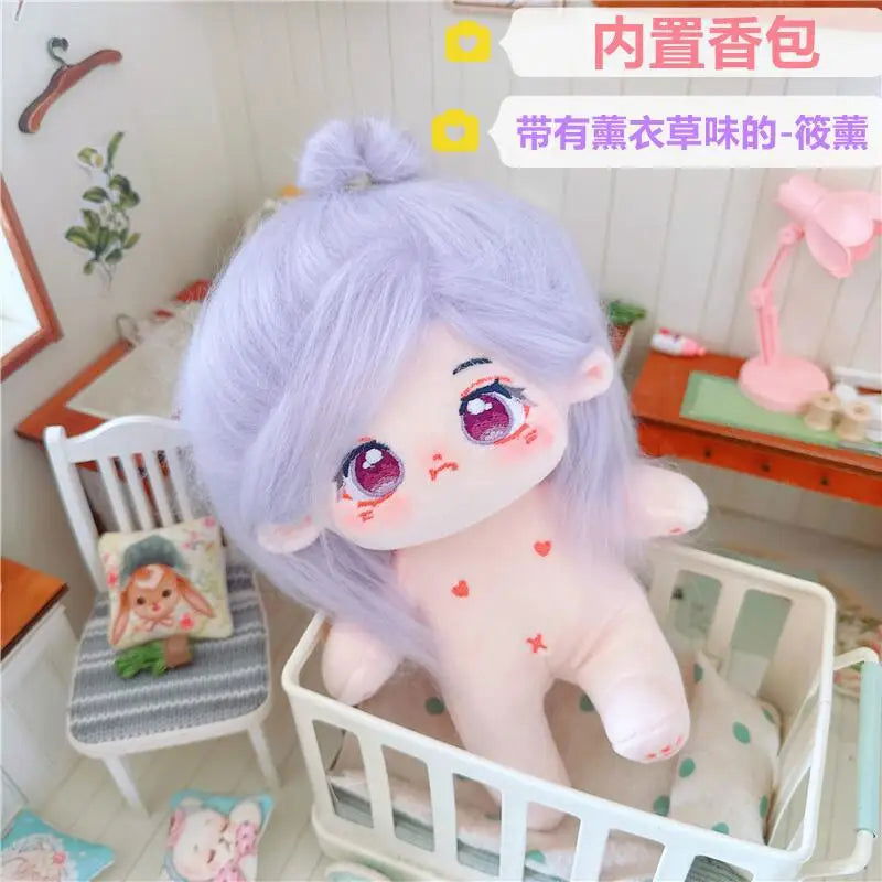20cm IDol Doll Plush Cotton Star Dolls Kawaii Stuffed Baby Plushies No Attributes Dolls Toys Fans Collection Children Gifts - Slobuy