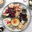 20cm Round Metal Dish Camping Stainless Steel 304 Serving Dinner Plates 4 Pack with alleco cotton bag for BBQ, Snack, Salad - Slobuy