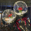 20inchTransparent Bobo Balloon LED Luminous Rose Balloons Valentine's Day Wedding Birthday Party Decor Inflatable Bubble Ballon - Slobuy