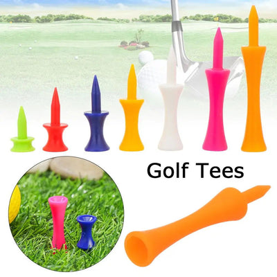 20pcs Colorful Plastic Golf Tee Step Down Graduated Castle Tee Height Control  for Golf Accessories - Slobuy