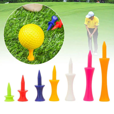 20pcs Colorful Plastic Golf Tee Step Down Graduated Castle Tee Height Control  for Golf Accessories - Slobuy