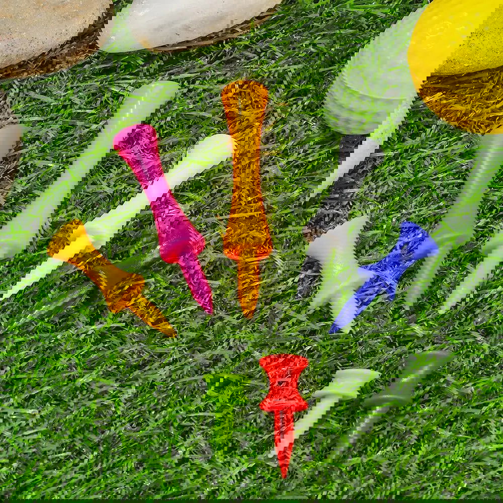 20pcs Colorful Plastic Golf Tee Step Down Graduated Castle Tee Height Control  for Golf Accessories - Slobuy