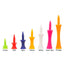 20pcs Colorful Plastic Golf Tee Step Down Graduated Castle Tee Height Control  for Golf Accessories - Slobuy