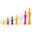 20pcs Colorful Plastic Golf Tee Step Down Graduated Castle Tee Height Control  for Golf Accessories - Slobuy