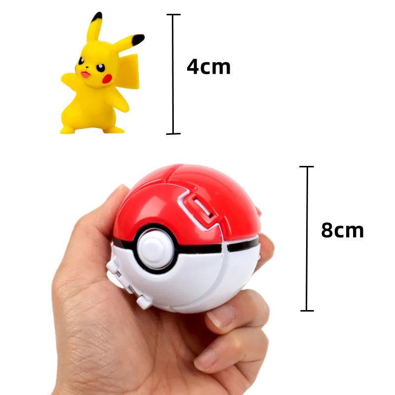 21 Styles Pokemon Elf Ball Anime Figure Pikachu Charizard Pocket Monster Variant Pokemon Elf Ball Toy Action Model Gift - Slobuy