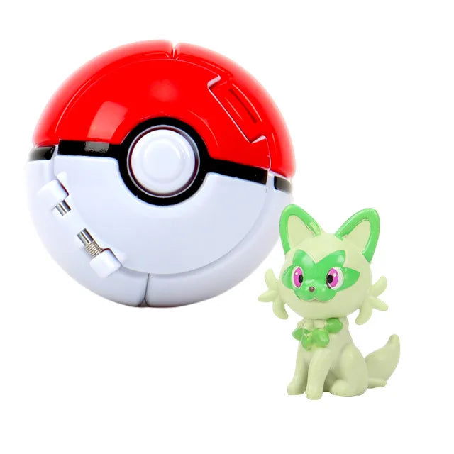 21 Styles Pokemon Elf Ball Anime Figure Pikachu Charizard Pocket Monster Variant Pokemon Elf Ball Toy Action Model Gift - Slobuy