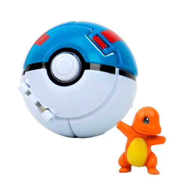 21 Styles Pokemon Elf Ball Anime Figure Pikachu Charizard Pocket Monster Variant Pokemon Elf Ball Toy Action Model Gift - Slobuy