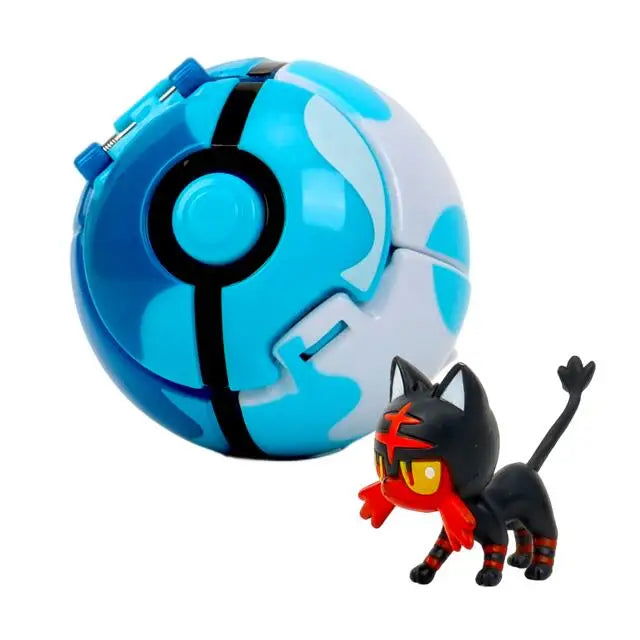 21 Styles Pokemon Elf Ball Anime Figure Pikachu Charizard Pocket Monster Variant Pokemon Elf Ball Toy Action Model Gift - Slobuy