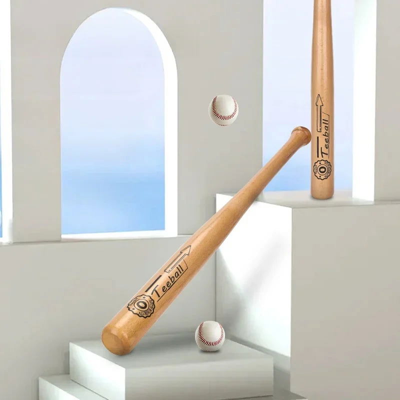 21 inch Solid Wood Baseball Bat Professional Hardwood Baseball Stick Softball Outdoor Sports Fitness Equipment Self-Defense Gear - Slobuy