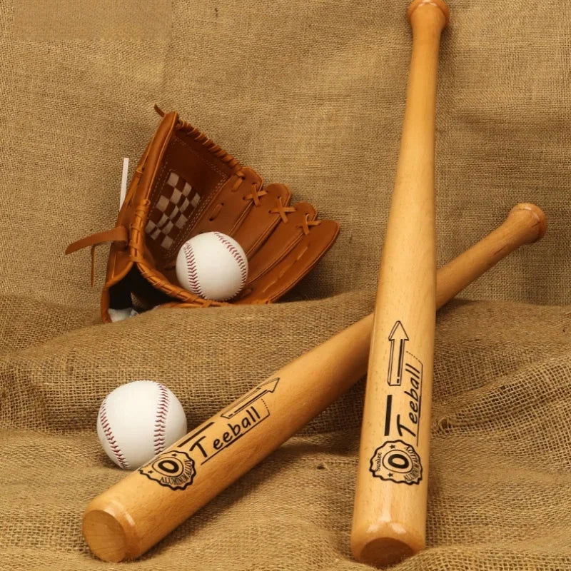 21 inch Solid Wood Baseball Bat Professional Hardwood Baseball Stick Softball Outdoor Sports Fitness Equipment Self-Defense Gear - Slobuy
