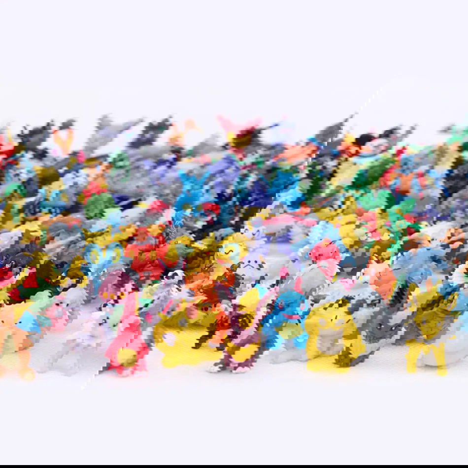 24-144Pcs Different Style Pokemon Anime Figure Pikachu Action Model 2-3CM Not Repeating Mini Model Doll Toy Kids Christmas Gifts - Slobuy