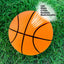 18/21/24CM Kids Bouncing Mute Ball High-Resilience Mute Dribbling Basketball Training Foam Ball 1-2Pcs Basketball Hoop Orange - Slobuy