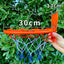 18/21/24CM Kids Bouncing Mute Ball High-Resilience Mute Dribbling Basketball Training Foam Ball 1-2Pcs Basketball Hoop Orange - Slobuy