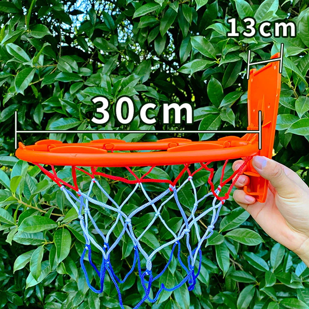 18/21/24CM Kids Bouncing Mute Ball High-Resilience Mute Dribbling Basketball Training Foam Ball 1-2Pcs Basketball Hoop Orange - Slobuy