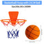 18/21/24CM Kids Bouncing Mute Ball High-Resilience Mute Dribbling Basketball Training Foam Ball 1-2Pcs Basketball Hoop Orange - Slobuy