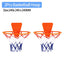 18/21/24CM Kids Bouncing Mute Ball High-Resilience Mute Dribbling Basketball Training Foam Ball 1-2Pcs Basketball Hoop Orange - Slobuy