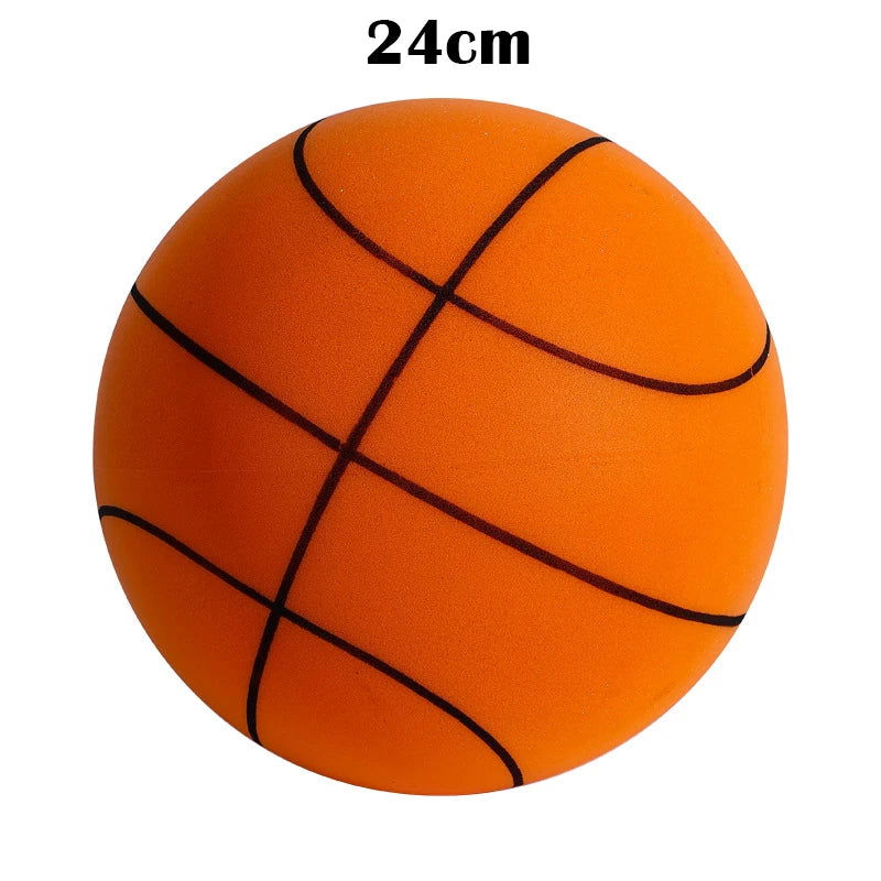 18/21/24CM Kids Bouncing Mute Basketball Squeezable Mute Bouncing Basketball Indoor Silent Ball Foam Basketball Bounce Ball - Slobuy
