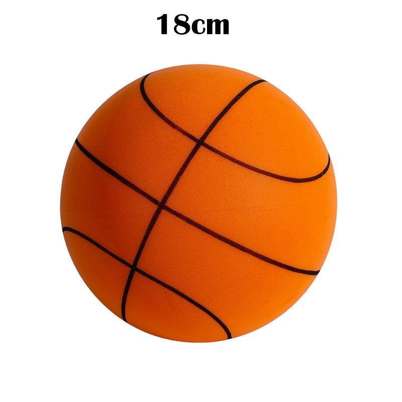 18/21/24CM Kids Bouncing Mute Basketball Squeezable Mute Bouncing Basketball Indoor Silent Ball Foam Basketball Bounce Ball - Slobuy