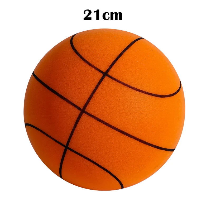 18/21/24CM Kids Bouncing Mute Basketball Squeezable Mute Bouncing Basketball Indoor Silent Ball Foam Basketball Bounce Ball - Slobuy