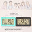 Mini Digital Clock Temperature Humidity Portable Table Clock Thermometer Hygrometer 12/24H Battery Operated LED Clock - Slobuy