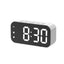 Voice Control LED Alarm Clock Plug In Electronic Digital Clock Dual Alarms Temperature Table Clock 12/24H Brightness Adjustment - Slobuy