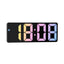 Acrylic Digital Alarm Clock Voice Control Colorful Font Night Mode Table Clock Snooze 12/24H Electronic LED Clocks - Slobuy