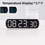 Voice Control Digital Alarm Timer Clock Temperature Dual Alarm Desktop Table Clock Night Mode 12/24H LED Clock Watch Desk Clock - Slobuy