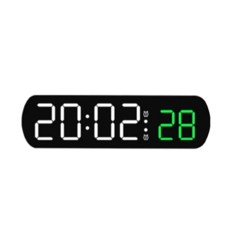 Voice Control Digital Alarm Timer Clock Temperature Dual Alarm Desktop Table Clock Night Mode 12/24H LED Clock Watch Desk Clock - Slobuy