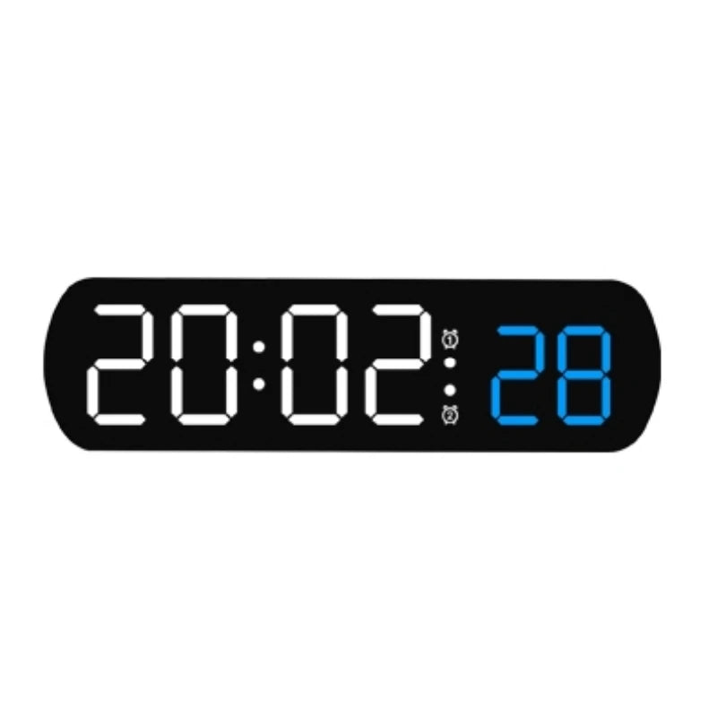 Voice Control Digital Alarm Timer Clock Temperature Dual Alarm Desktop Table Clock Night Mode 12/24H LED Clock Watch Desk Clock - Slobuy