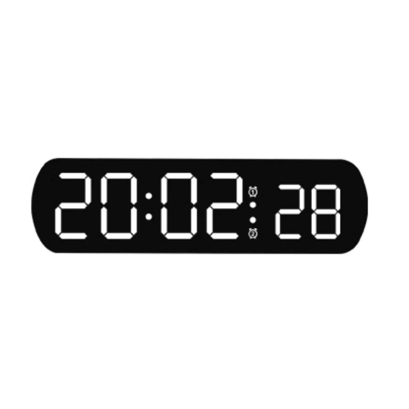 Voice Control Digital Alarm Timer Clock Temperature Dual Alarm Desktop Table Clock Night Mode 12/24H LED Clock Watch Desk Clock - Slobuy