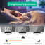 180° Arm Projection Alarm Clock Time Temperature USB Plug-in Digital Alarm Clock Snooze Table Clock 12/24H Projector LED Clock - Slobuy