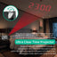 180° Arm Projection Alarm Clock Time Temperature USB Plug-in Digital Alarm Clock Snooze Table Clock 12/24H Projector LED Clock - Slobuy