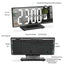180° Arm Projection Alarm Clock Time Temperature USB Plug-in Digital Alarm Clock Snooze Table Clock 12/24H Projector LED Clock - Slobuy