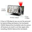 180° Arm Projection Alarm Clock Time Temperature USB Plug-in Digital Alarm Clock Snooze Table Clock 12/24H Projector LED Clock - Slobuy