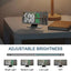 180° Arm Projection Digital Alarm Clock Temperature Humidity Night Mode Snooze 12/24H USB Plug-in Projector Table LED Clock - Slobuy