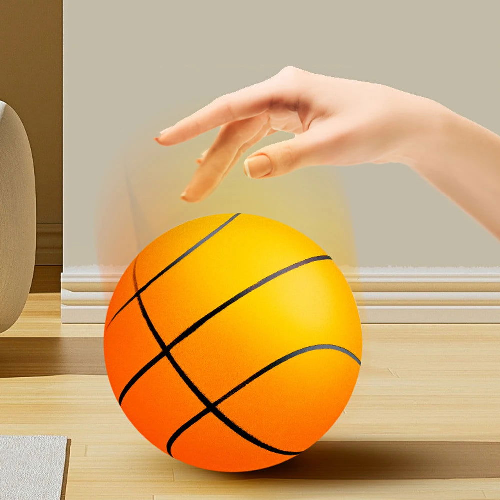 Bouncing Mute Ball 18/21/24cm Silent Foam Basketball Indoor Silent Ball Pat Basketball Silent Toddler Toys Air Bounce Basketball - Slobuy