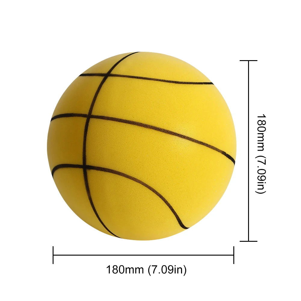 Bouncing Mute Ball 18/21/24cm Silent Foam Basketball Indoor Silent Ball Pat Basketball Silent Toddler Toys Air Bounce Basketball - Slobuy