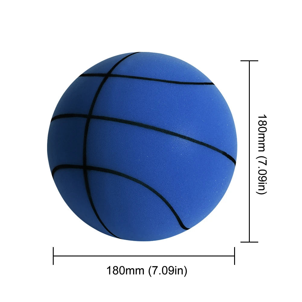 Bouncing Mute Ball 18/21/24cm Silent Foam Basketball Indoor Silent Ball Pat Basketball Silent Toddler Toys Air Bounce Basketball - Slobuy
