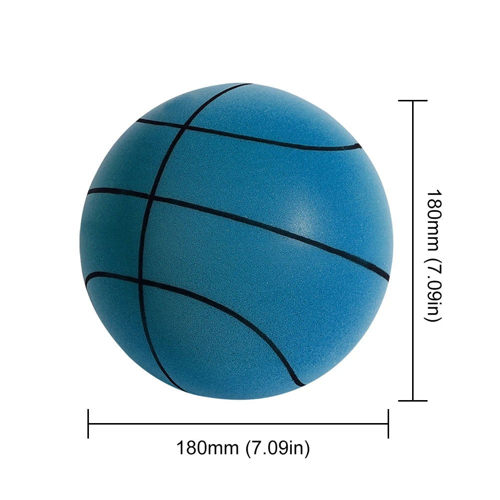 Bouncing Mute Ball 18/21/24cm Silent Foam Basketball Indoor Silent Ball Pat Basketball Silent Toddler Toys Air Bounce Basketball - Slobuy
